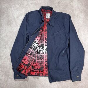 Y2K Volcom Skateboarding Harrington Black Jacket Size XL Streetwear